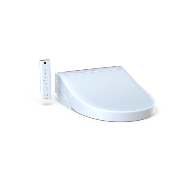 El asiento de bidé WASHLET C5 incluye un control remoto con panel táctil iluminado. La función PREMIST® rocía la taza antes de cada uso, ayudando a mantener limpia la taza del inodoro.